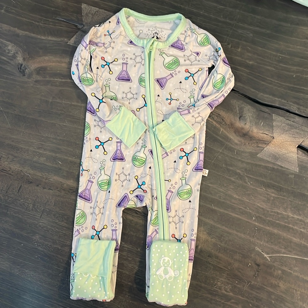 6-12 Month Monkeeroo Bamboo Pajamas